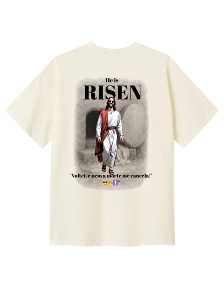 Camiseta Oversized ''Nem a morte me cancela''