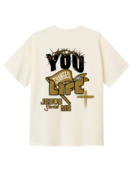 Camiseta Oversized Changed My Life